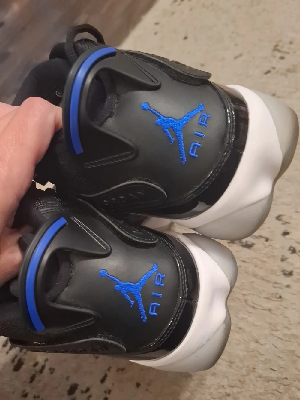 Jordan 6 Rings Space Jam Black Blue Size 9.5